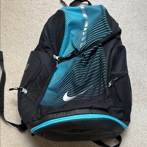 Nike Elite Black and Blue Sports Backpack